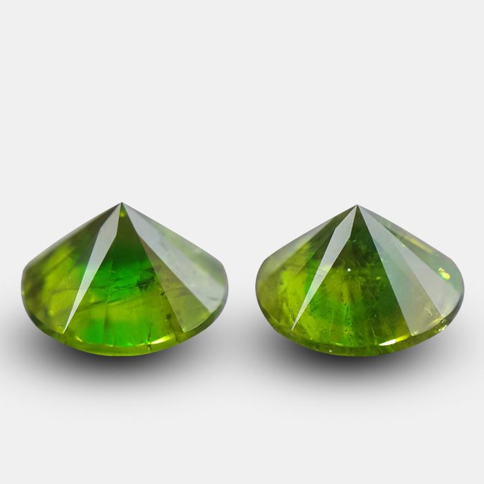 pair demantoid 1.56ct yellowish green3